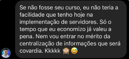 Depoimento sobre economia de tempo e centralização